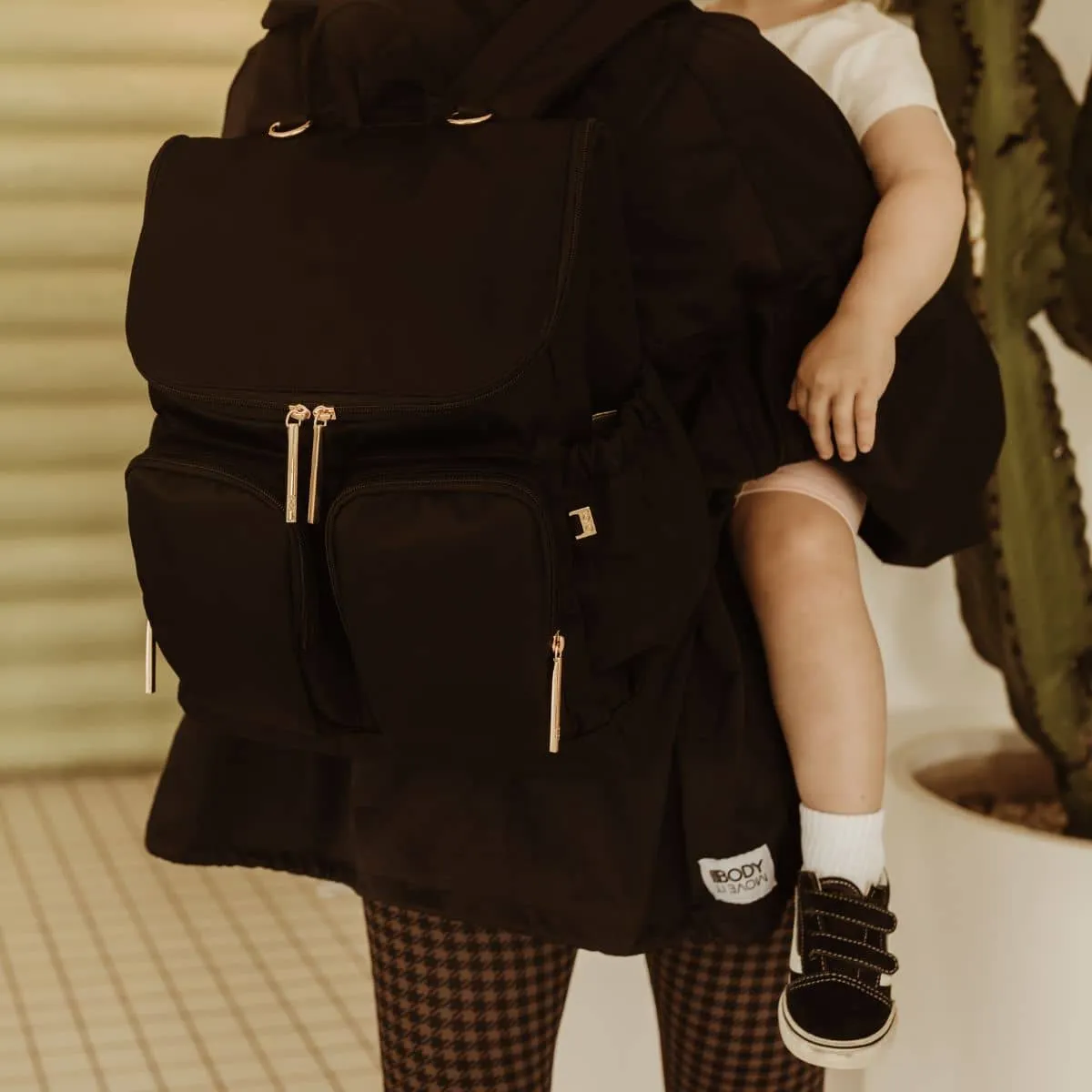 OiOi Nylon Nappy Backpack - Black