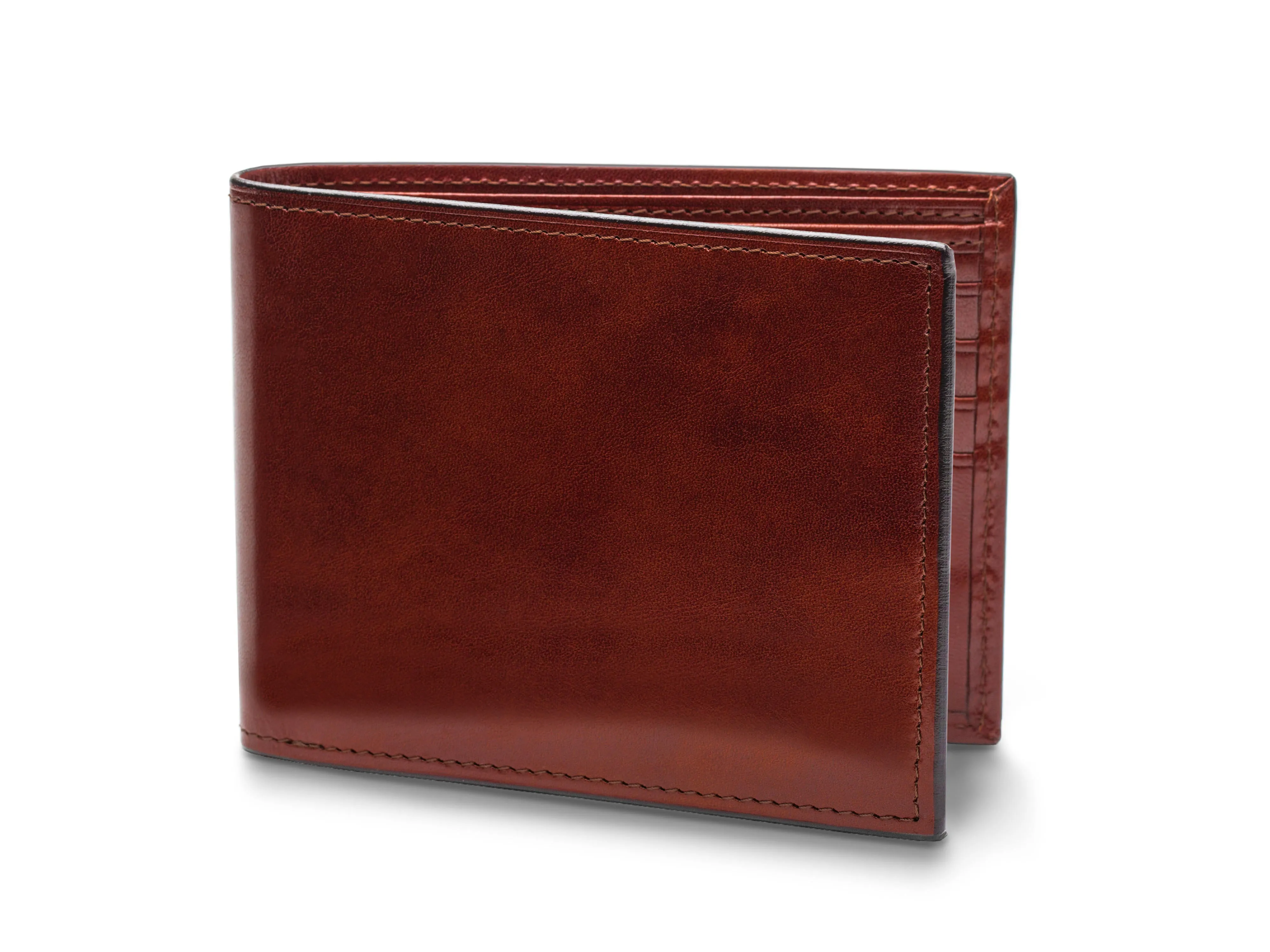 Old Leather Bifold With Card / I.D. Flap