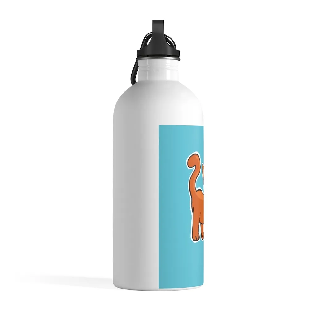 Orange Kitty Stainless Steel Water Bottle