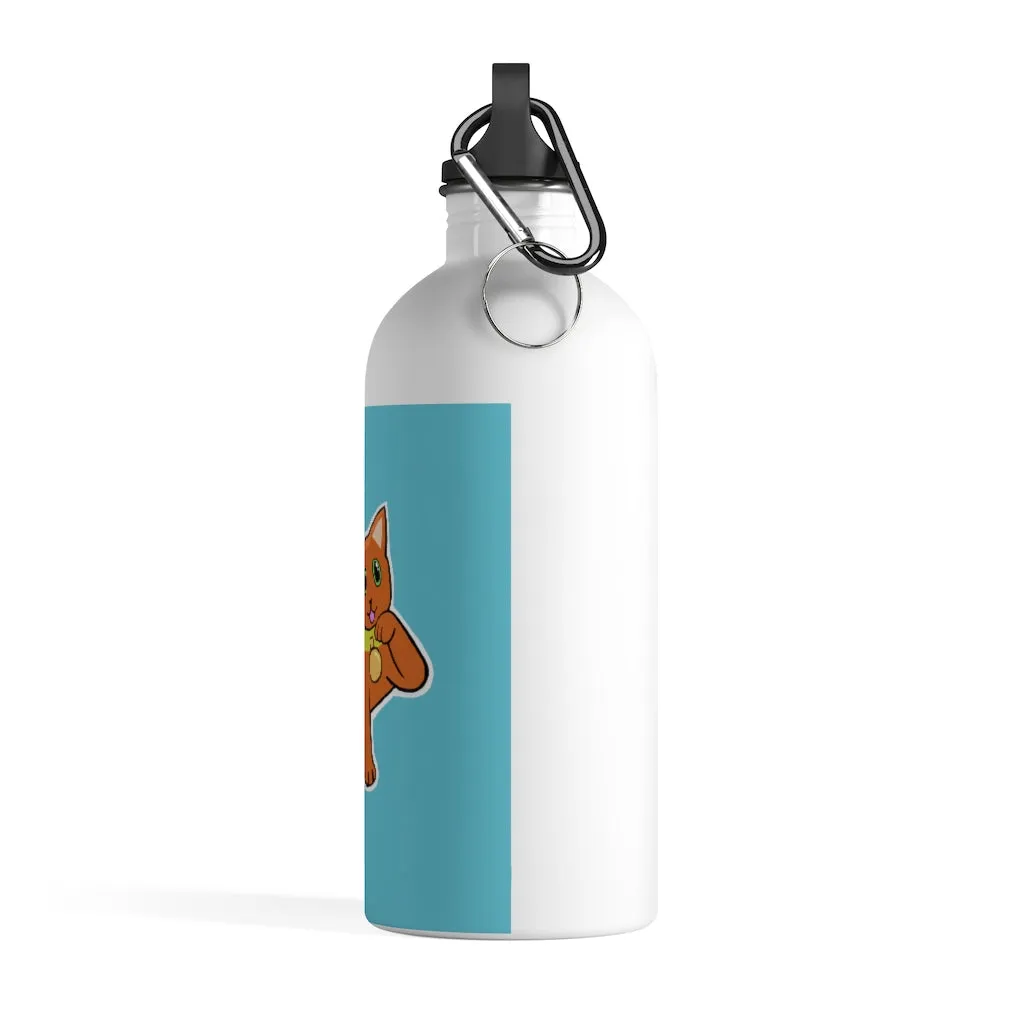 Orange Kitty Stainless Steel Water Bottle