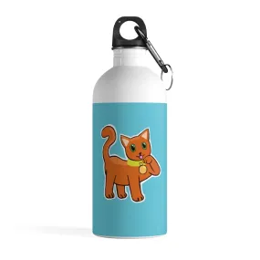 Orange Kitty Stainless Steel Water Bottle