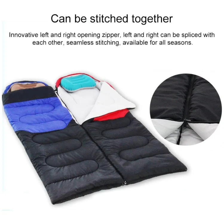 Outdoor Camping Sleeping Bag Splicing Indoor Cotton Sleeping Bed, Size: 210x80cm, Weight: 1.6kg (Red)