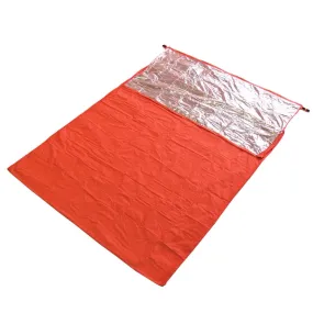 Outdoor Hiking Camping Heat-Reflective Thermal Insulation Sleeping Bag Emergency Blanket Double Envelope 200cmx 145cm