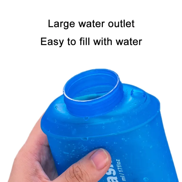 Outdoor Running Sports TPU Folding Soft Water Bag(500ml)