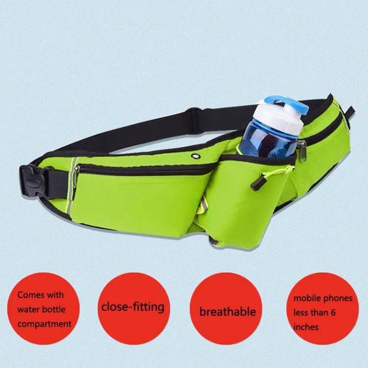 Outdoor Sports Water Bottle Waist Bag Multifunctional Fitness Running Mobile Phone Invisible Waist Bag(Blue)