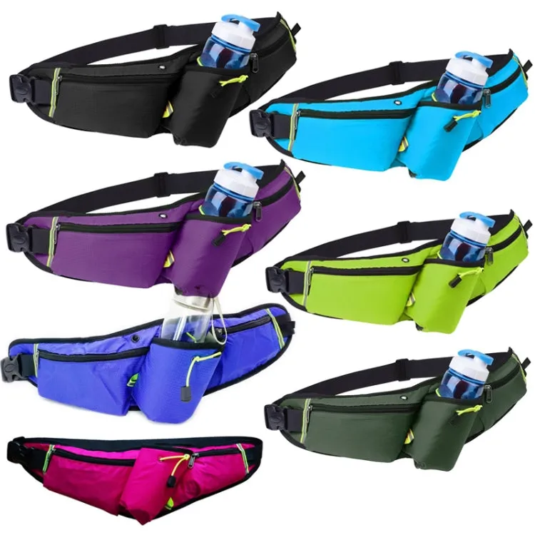 Outdoor Sports Water Bottle Waist Bag Multifunctional Fitness Running Mobile Phone Invisible Waist Bag(Blue)