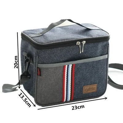 Oxford Thermal Lunch Bag Insulated Cooler Storage Women kids Food Bento Bag Portable Leisure Accessories Supply Product