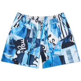 Paul Smith Collage Swim Short Cobalt Blue