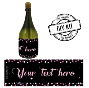 Personalised Champagne Bubbles - Birthday Sparkle Pink - Pack of 16