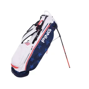 PING Hoofer Lite 2022 Stand Bag (Navy/White/Red)