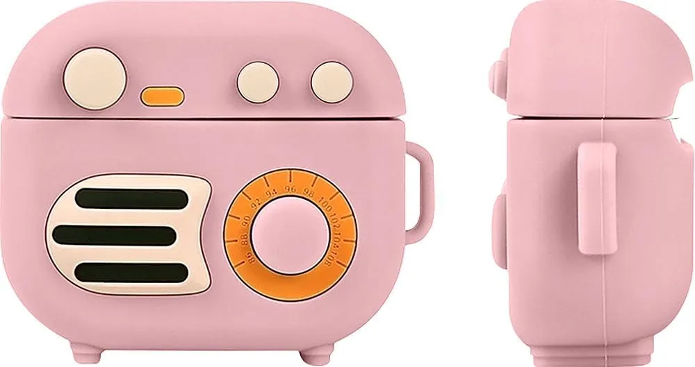 Pink Retro Radio Case - Apple AirPods (3rd generation)