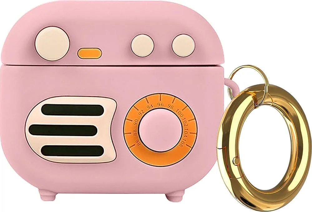 Pink Retro Radio Case - Apple AirPods (3rd generation)