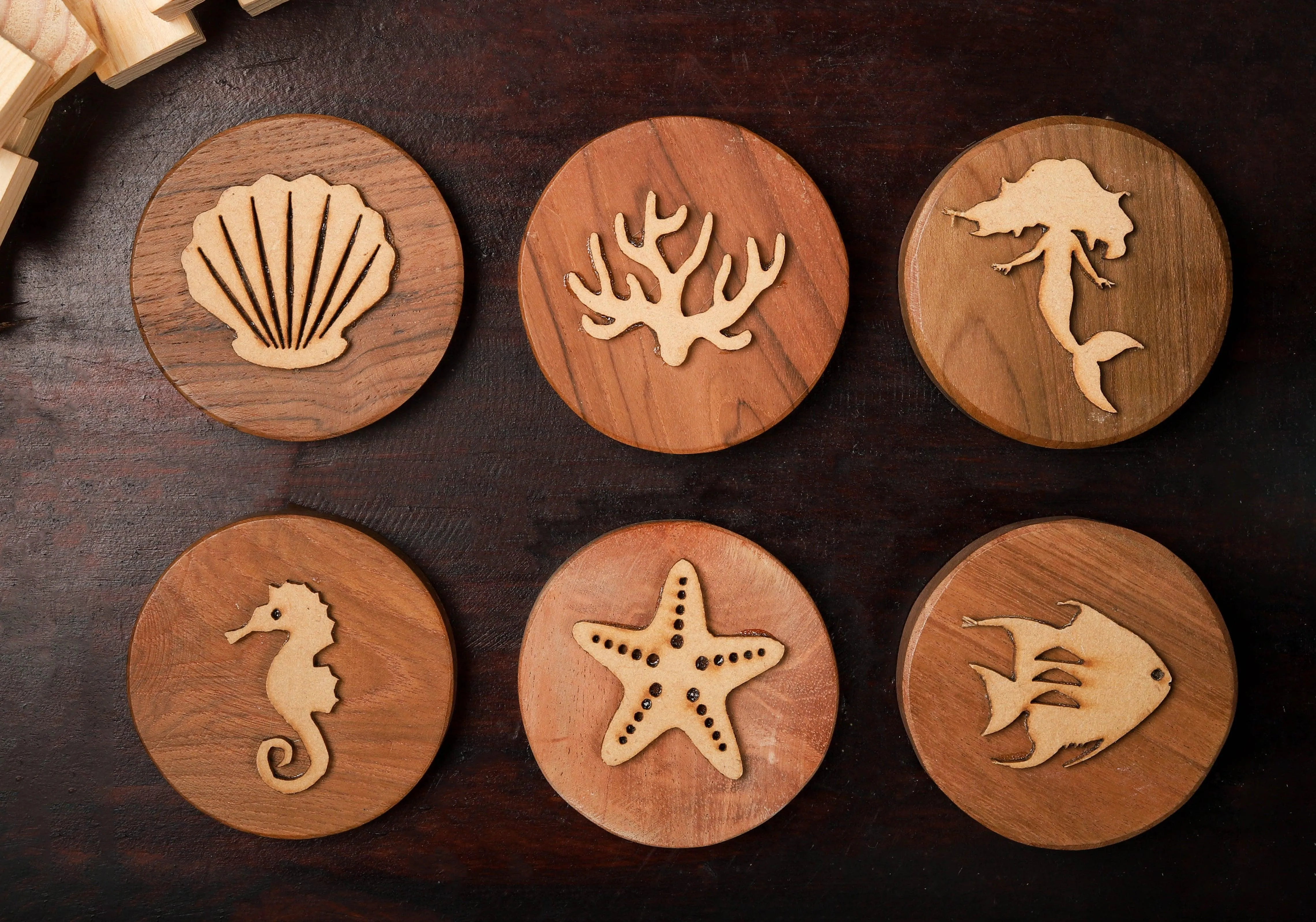 Play Dough Wooden Stamps | Ocean Love