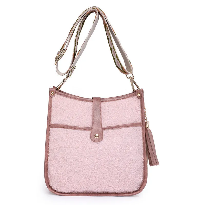 Plush Bag Shoulder Bag Large Clutch Shoulder Crossbody Bag HandBag for Women