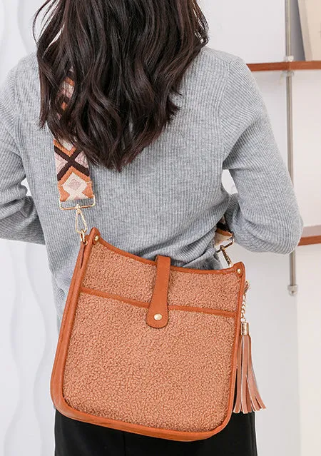 Plush Bag Shoulder Bag Large Clutch Shoulder Crossbody Bag HandBag for Women