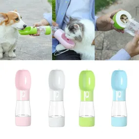 Portable water and food bottle for pets - perfect for trips