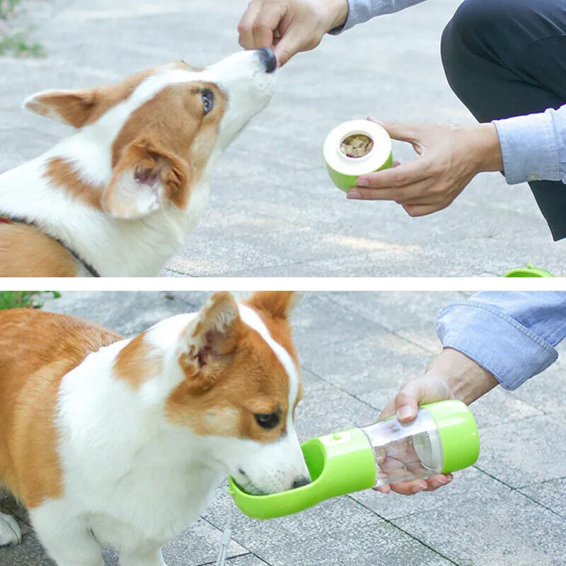 Portable water and food bottle for pets - perfect for trips