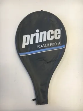 Prince Power Pro 90 Gray/Blue Size Dimensions 20" Used Tennis Racquet Head Cover