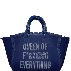 Queen of F*&%@#G Fringe Canvas  Bag