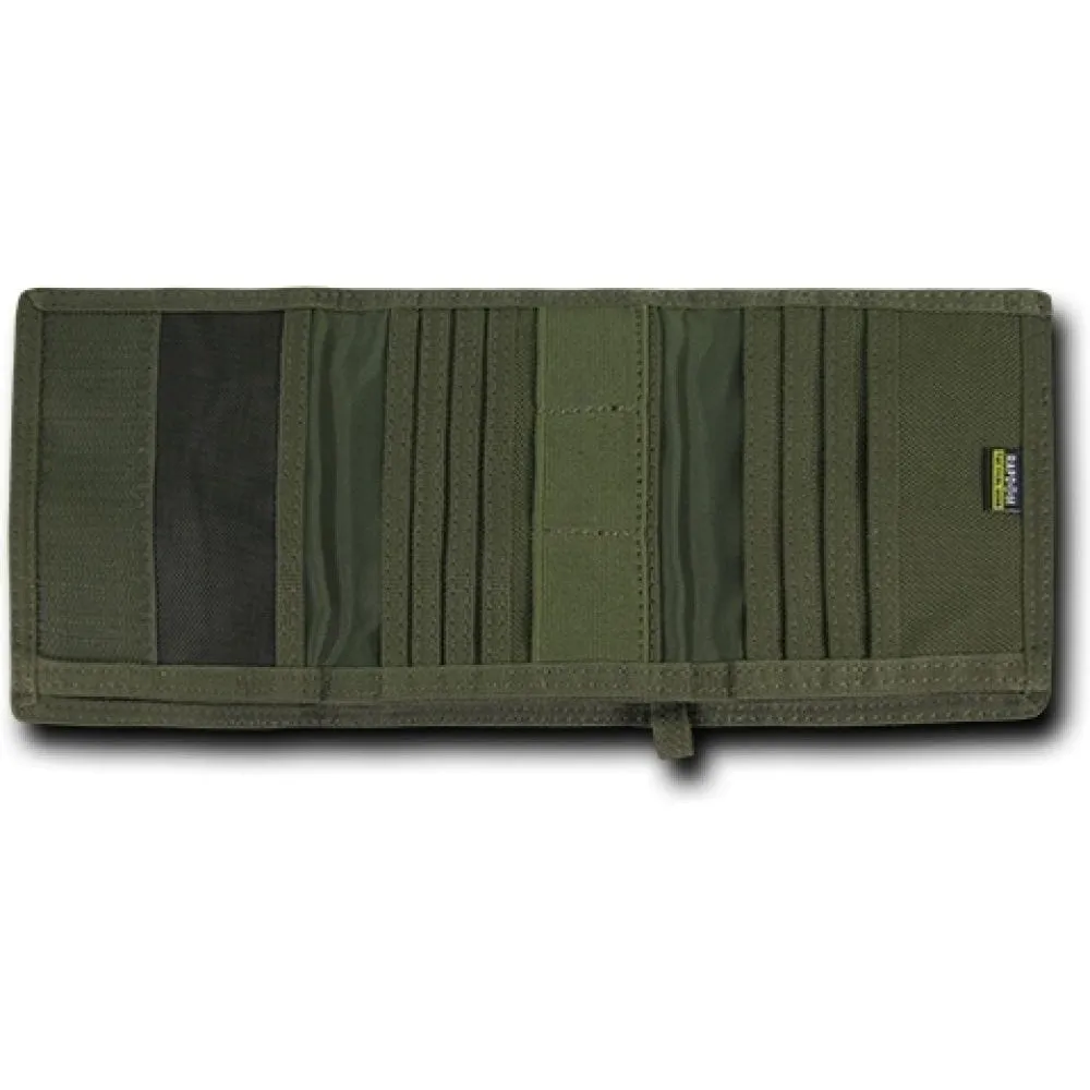 RapDom Tactical Olive Drab Rugged Tri-Fold Wallet