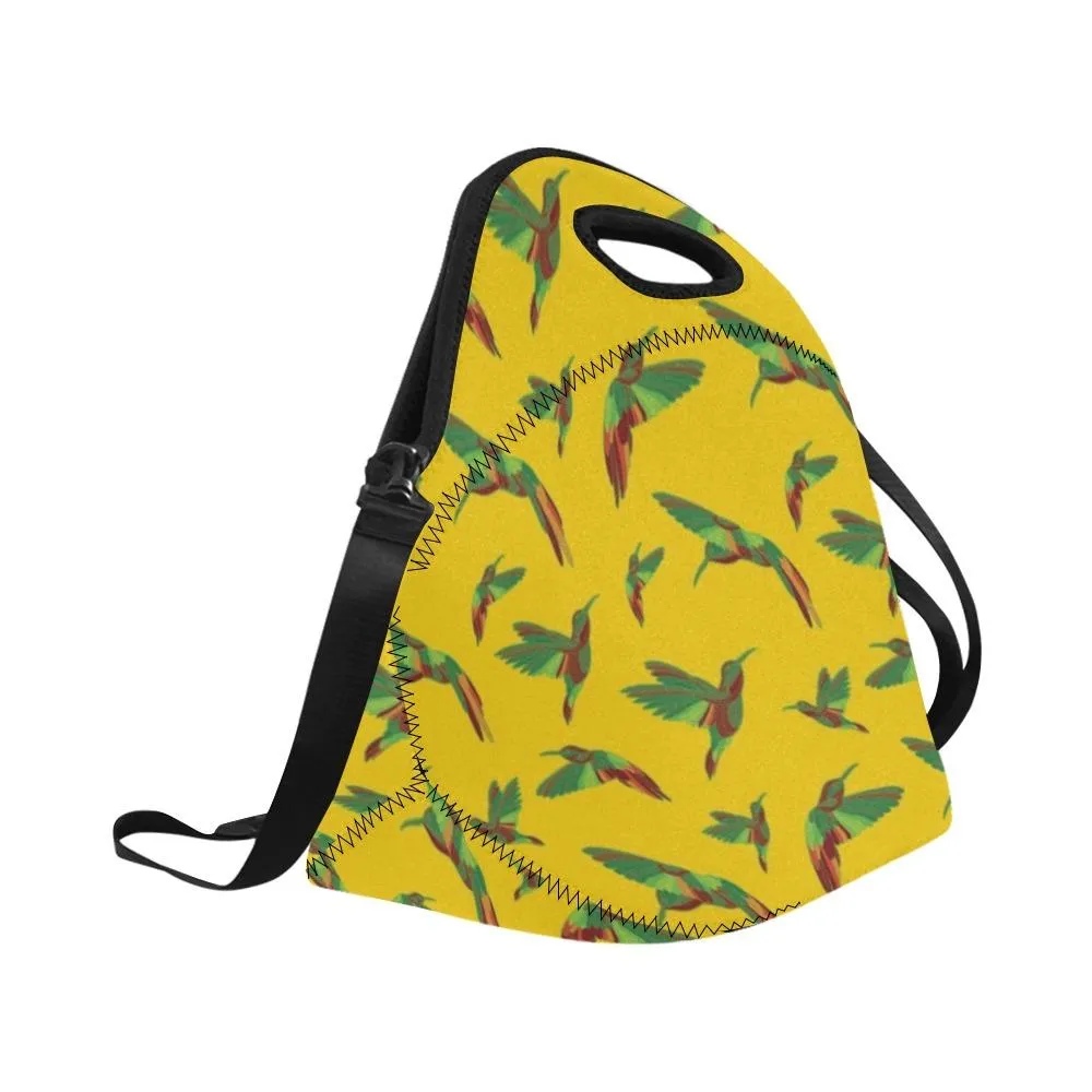 Red Swift Yellow Neoprene Lunch Bag/Large