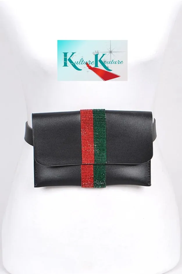 Red/Green Stripe Fanny Pack 2 Colors Available