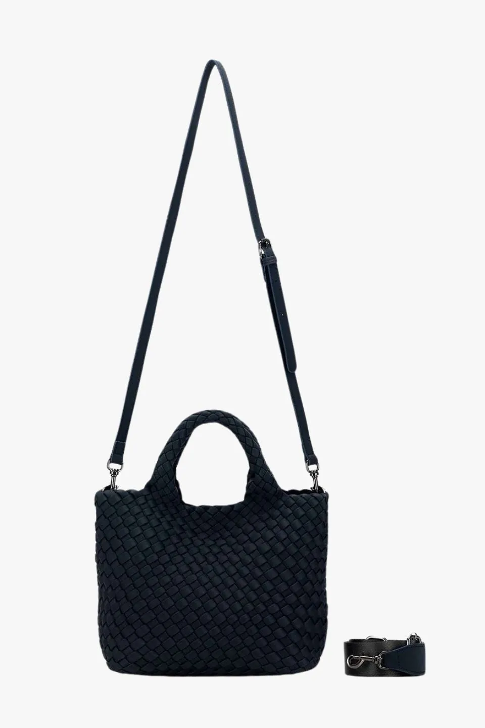 Reeva Black Woven Mini Bag