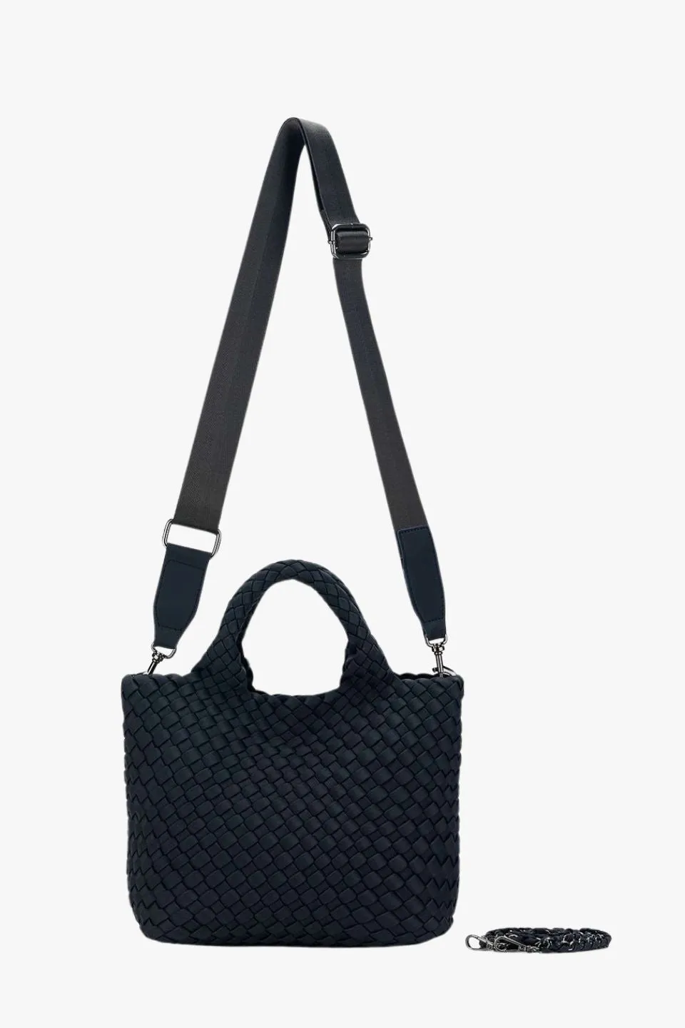 Reeva Black Woven Mini Bag