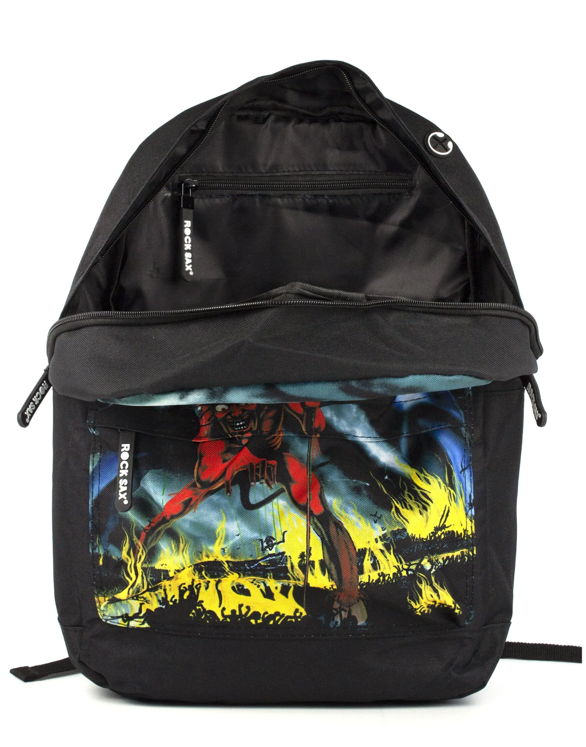 Rock Sax Iron Maiden Number Of The Beast Backpack