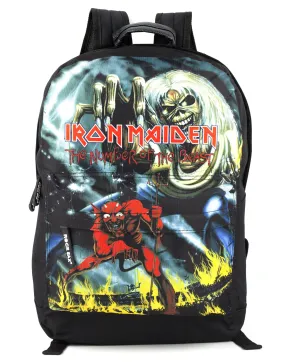 Rock Sax Iron Maiden Number Of The Beast Backpack