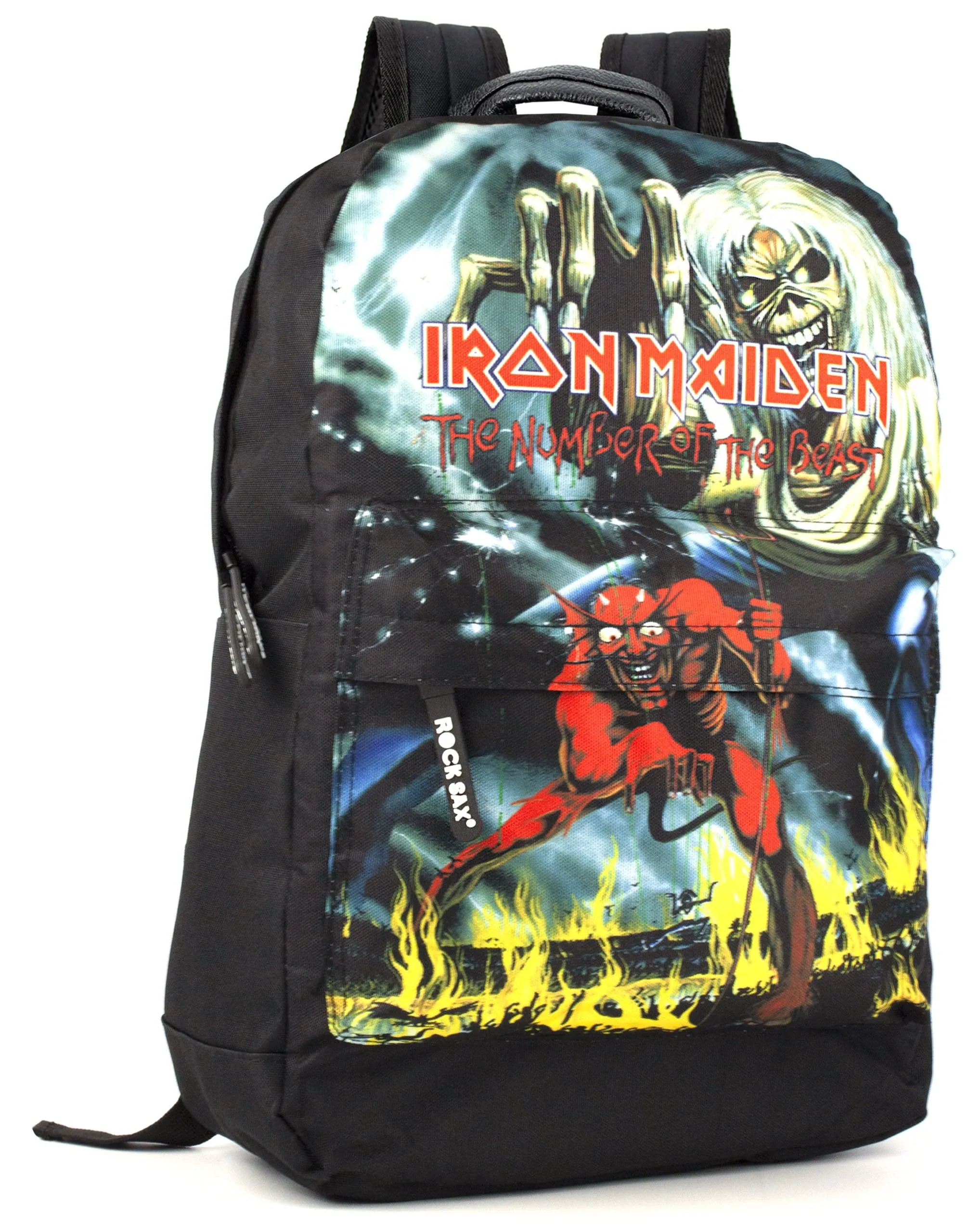 Rock Sax Iron Maiden Number Of The Beast Backpack