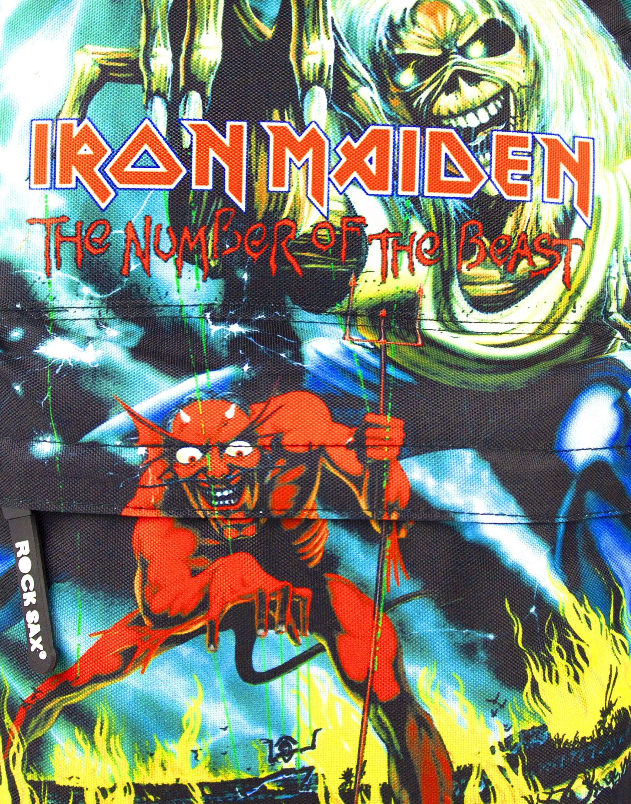 Rock Sax Iron Maiden Number Of The Beast Backpack