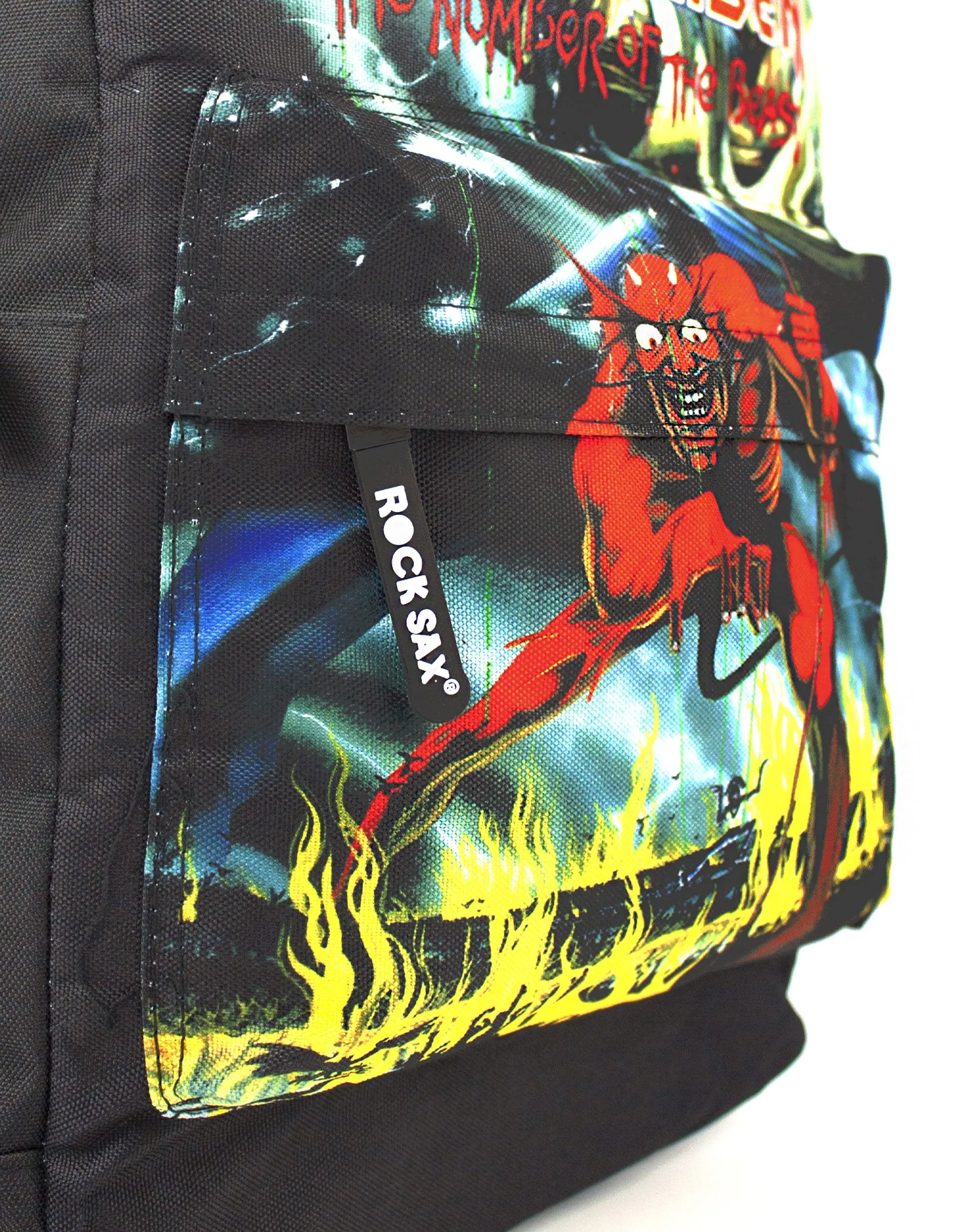 Rock Sax Iron Maiden Number Of The Beast Backpack