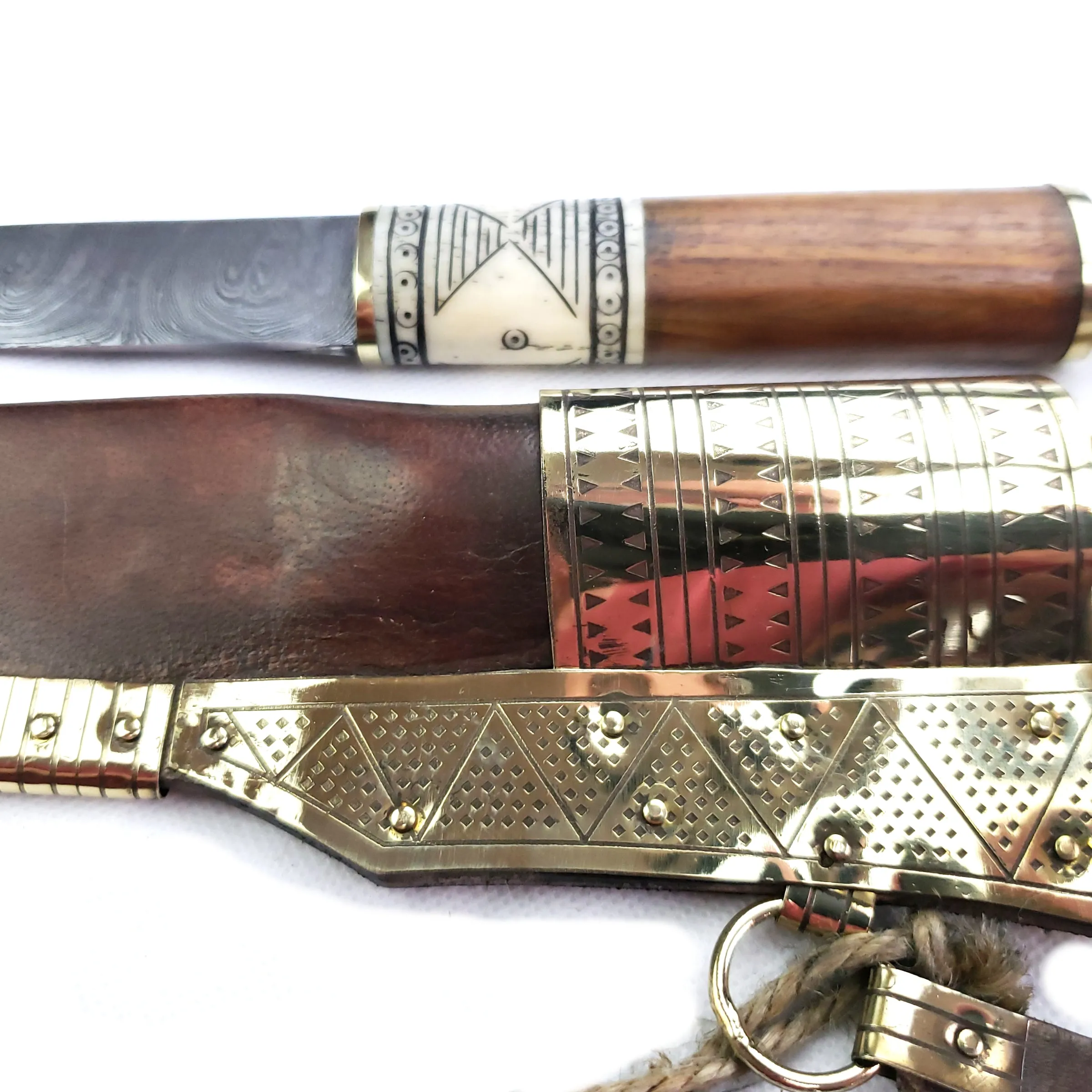 Rus Viking Damascus Knife #56D