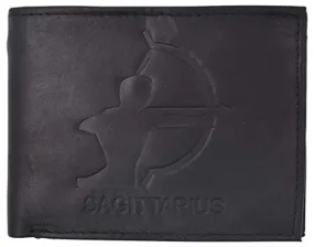 Sagittarius Zodiac Sign Bifold Trifold Genuine Leather Men's Wallets