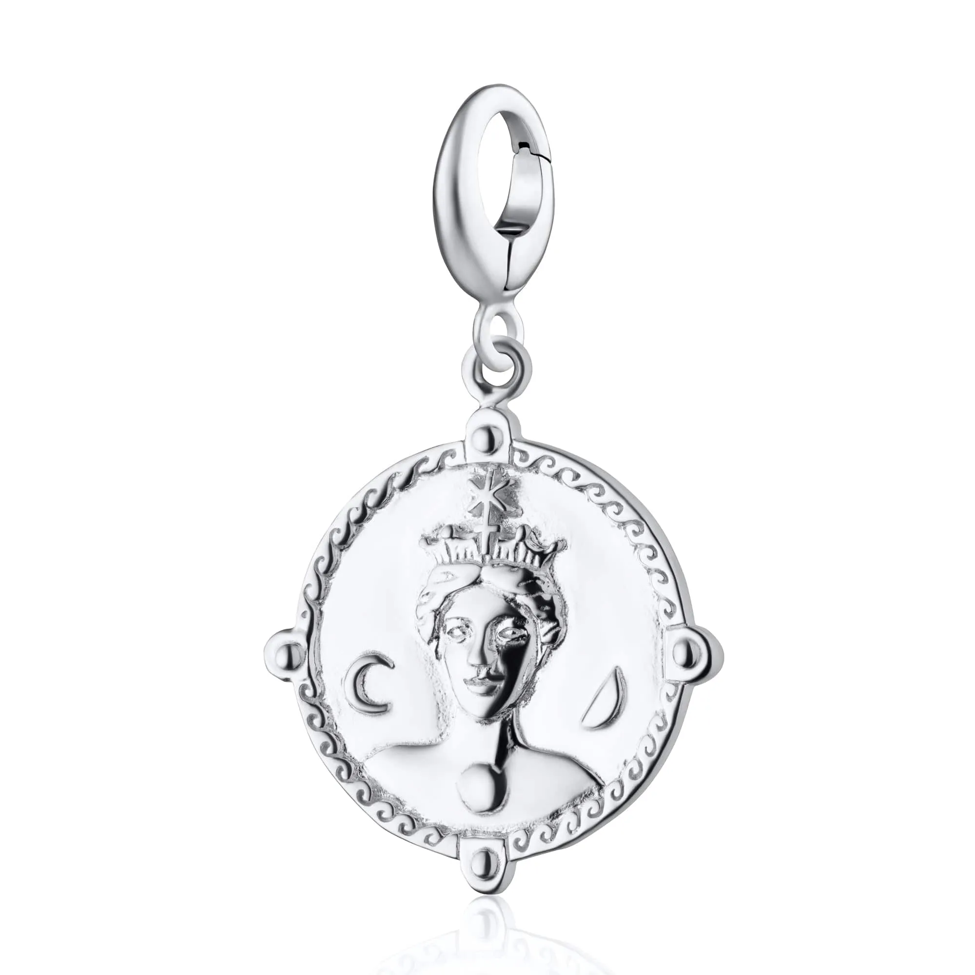 Silver Goddess of Women & Mothers Hera Charm