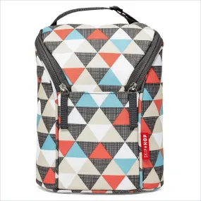 Skip Hop Grab & Go Double Bottle Bag in Triangles