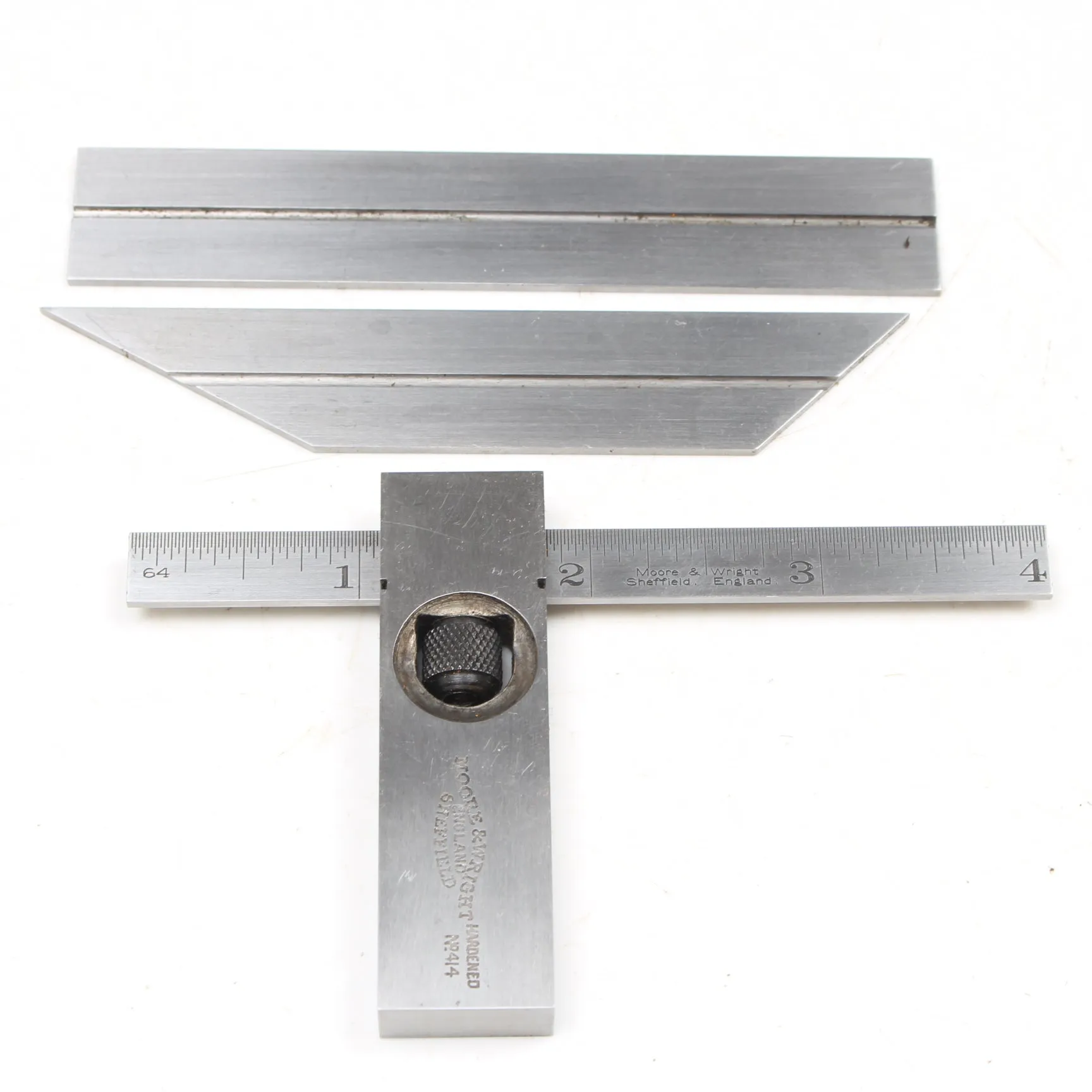 Small Moore & Wright Adjustable Square - 4"   Attachments (UK)