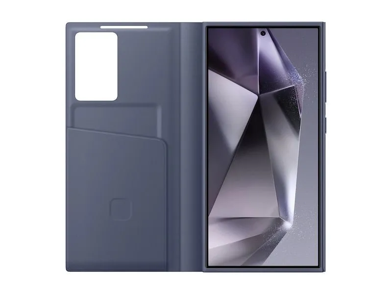 Smart Clear View Wallet Case For Samsung Galaxy S24 Ultra