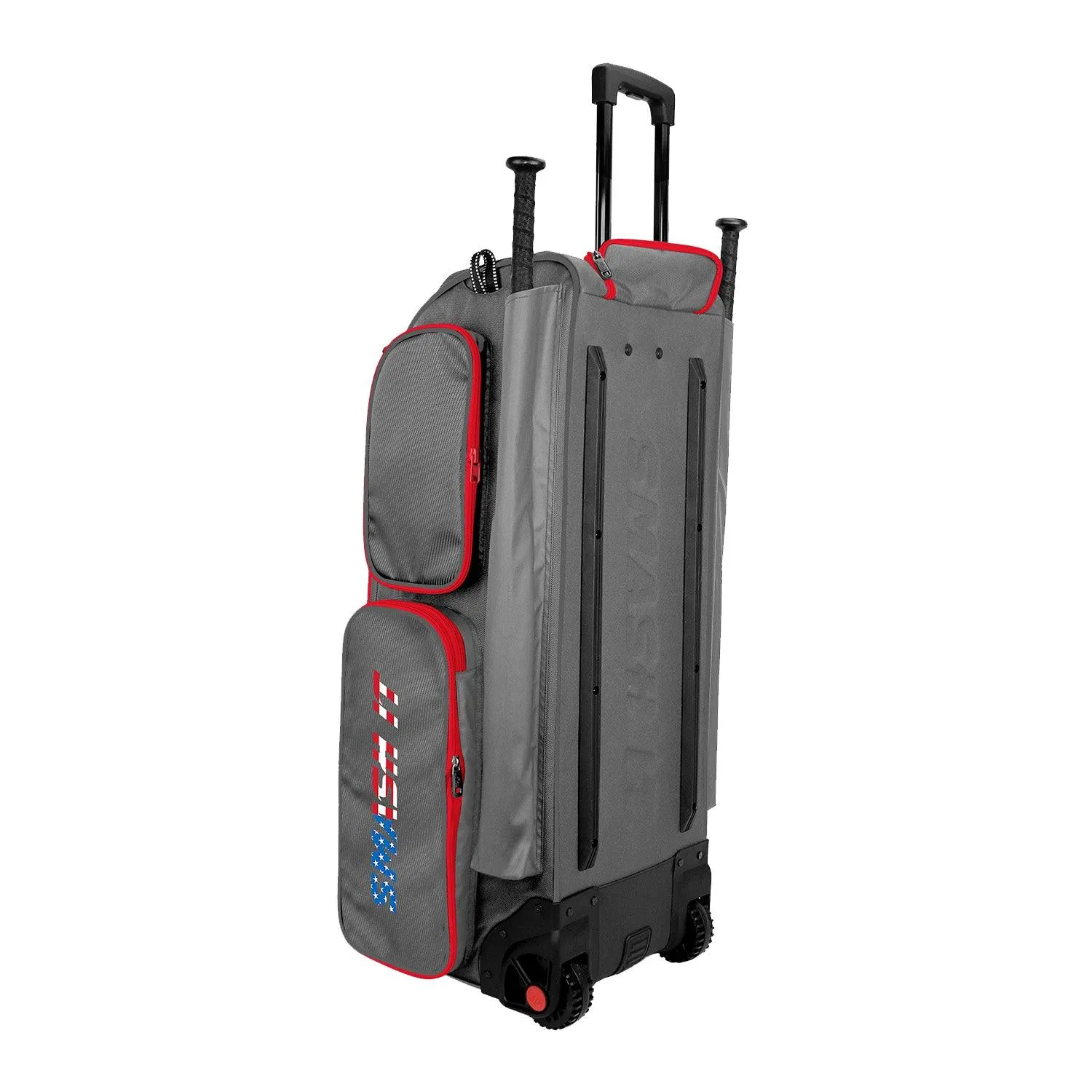 SMASH OPS V3 GUERRILLA Grey/Red USA Roller Bag