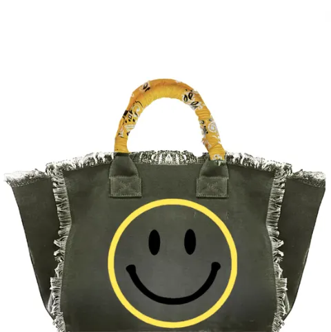 Smile Original Fringe Canvas Bag