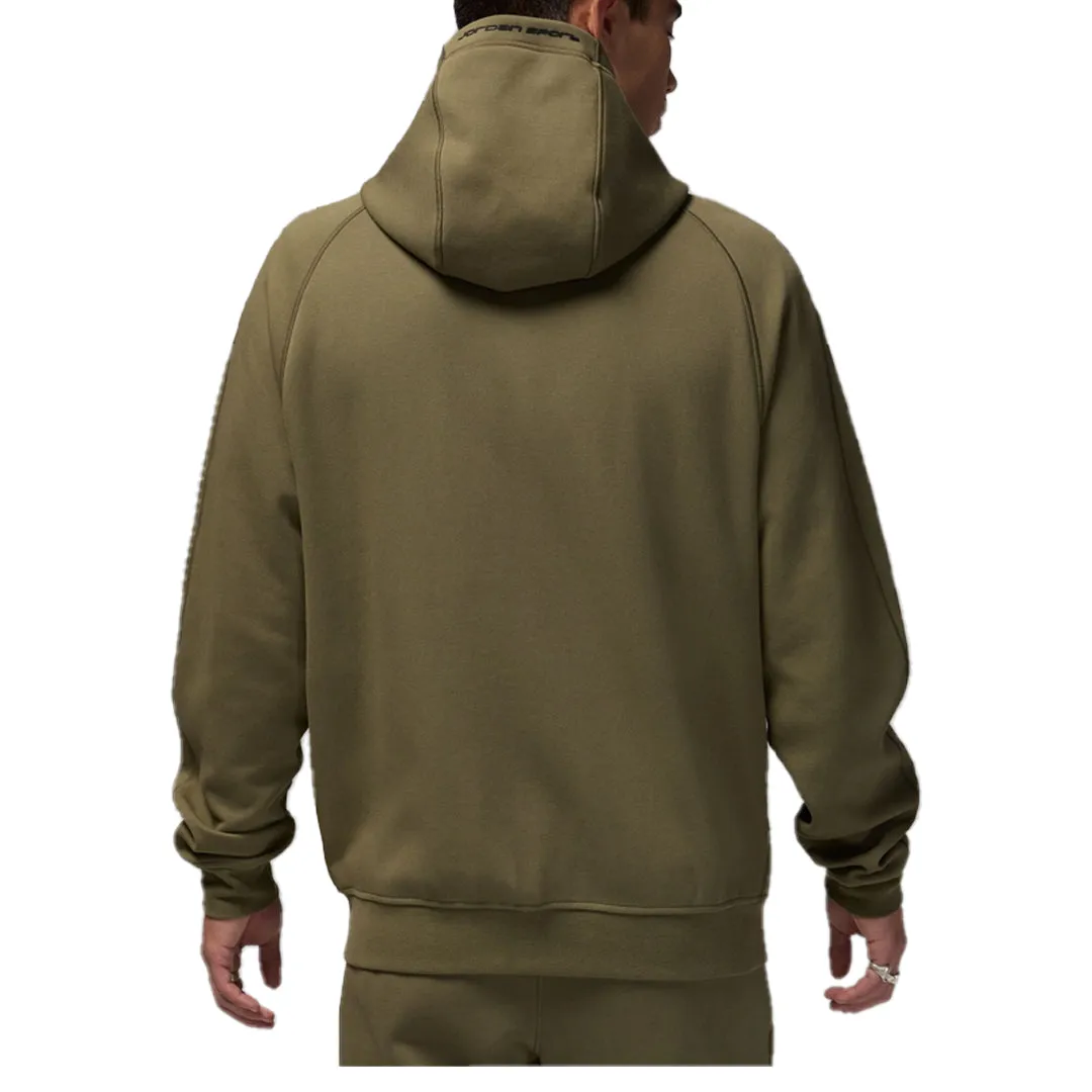 SPORT HOOP FLEECE FULL ZIP HOODIE MEDIUM OLIVE/BLACK