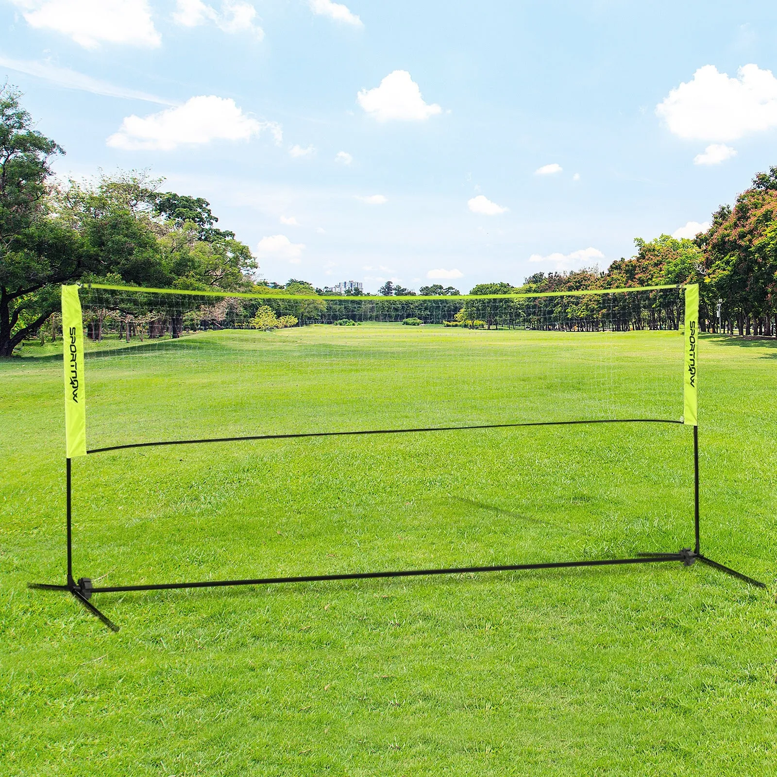 SPORTNOW 4m Badminton Net, Adjustable Sports Net for Tennis, Volleyball