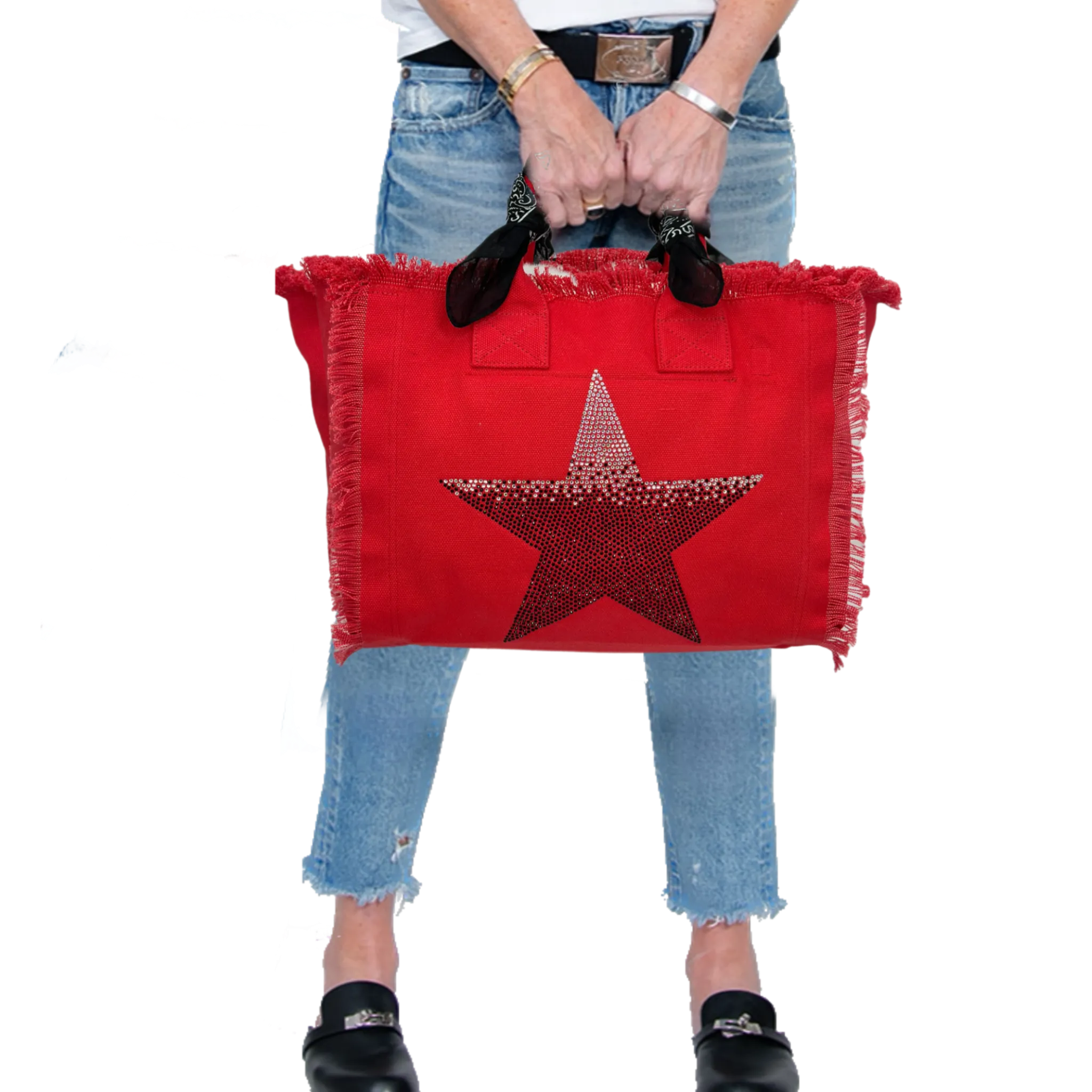 Star Fringe Canvas Bag