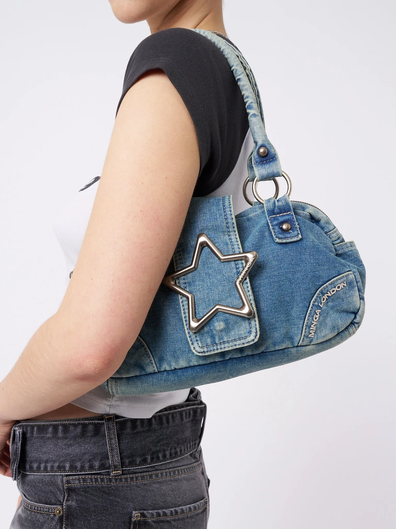 Star Girl Denim Y2k Handbag