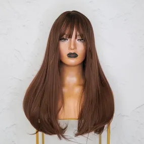 TAYLOR Brown Ombre Fringe Wig