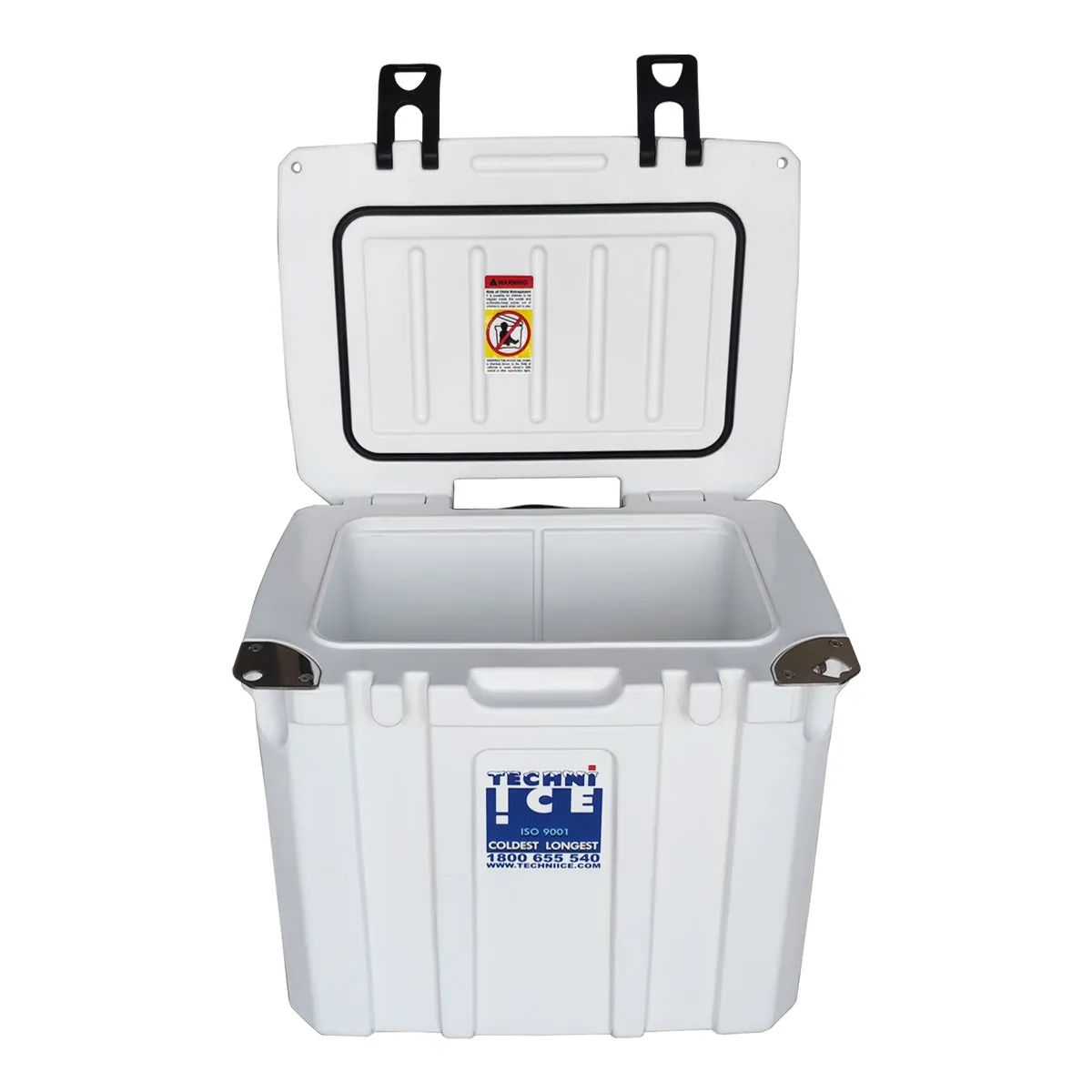 Techni Ice Signature Hybrid Premium Ice Box 35L White with Wheels & Telescopic Travel Handle - *Preorder FOR MID-LATE NOVEMBER DISPATCH *FREE 6 REUSABLE DRY ICE PACKS VALUES $32.95