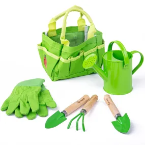 The Bigjigs Toys Small Tote Bag with Children’s Garden Tools