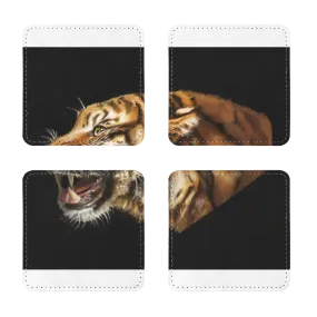 Tiger Sublimation Coasters Pack of Four