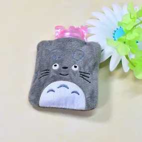 Totoro Cartoon Small Hot Water Bag with Cover for Pain Relief